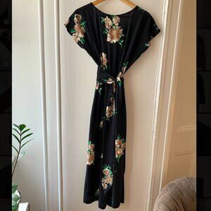 No.6 Silk Floral Belted Jumpsuit